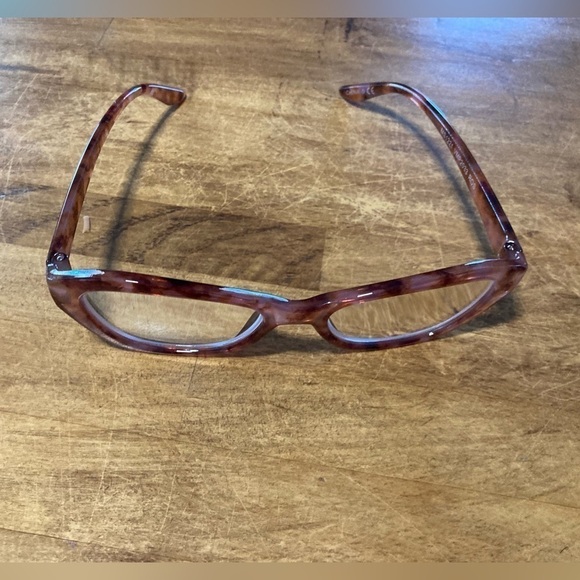 ❤️Betsey Johnson +2.50 Rust Tortoise Thick Frame Reading Glasses Readers NEW - Picture 5 of 6